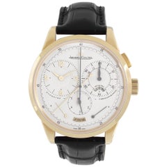 Jaeger LeCoultre Duometre Chronograph Wristwatch Dual Power Reserve Indicators