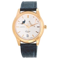 Glashutte Original Senator Moon Phase Automatic Wristwatch Ref 39-44-03-11-04