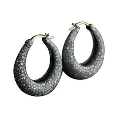 Diamond Huggie Hoop Earring 925 Silver Handmade Fashion Women Earring Jewelry.