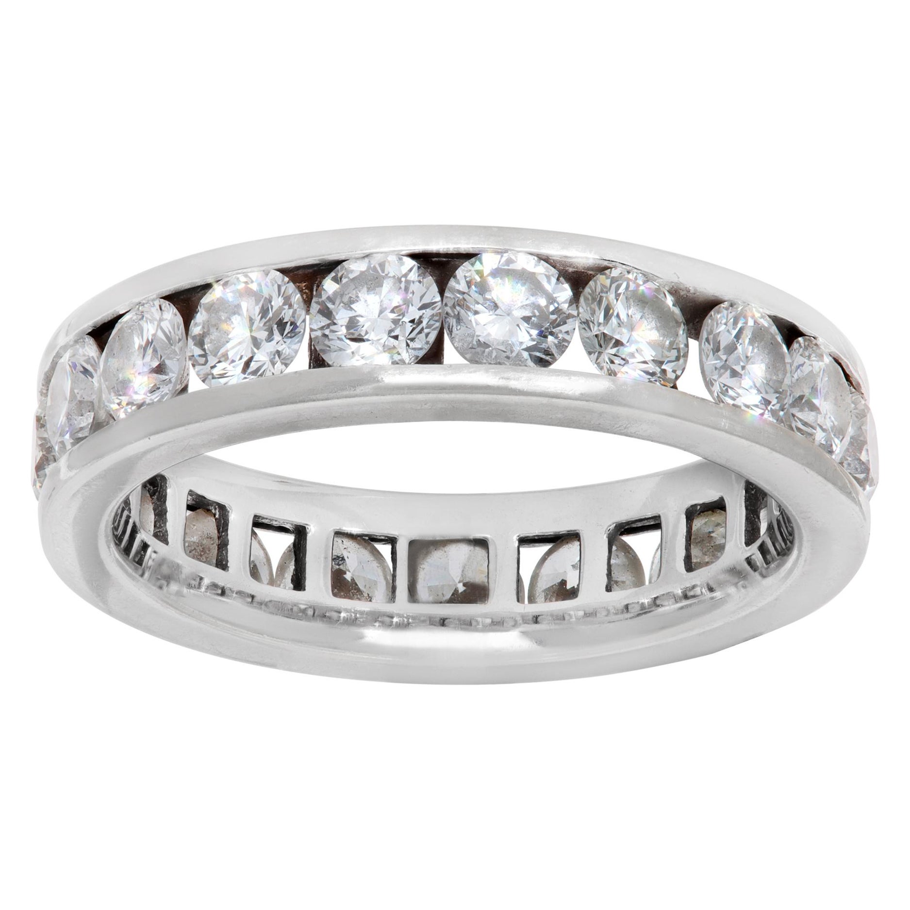 Diamond White Gold Eternity Band Ring