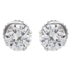 Pendientes de oro blanco con diamantes