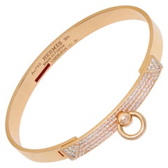 Hermès - Collier de Chien - Bracelet en or rose et diamants