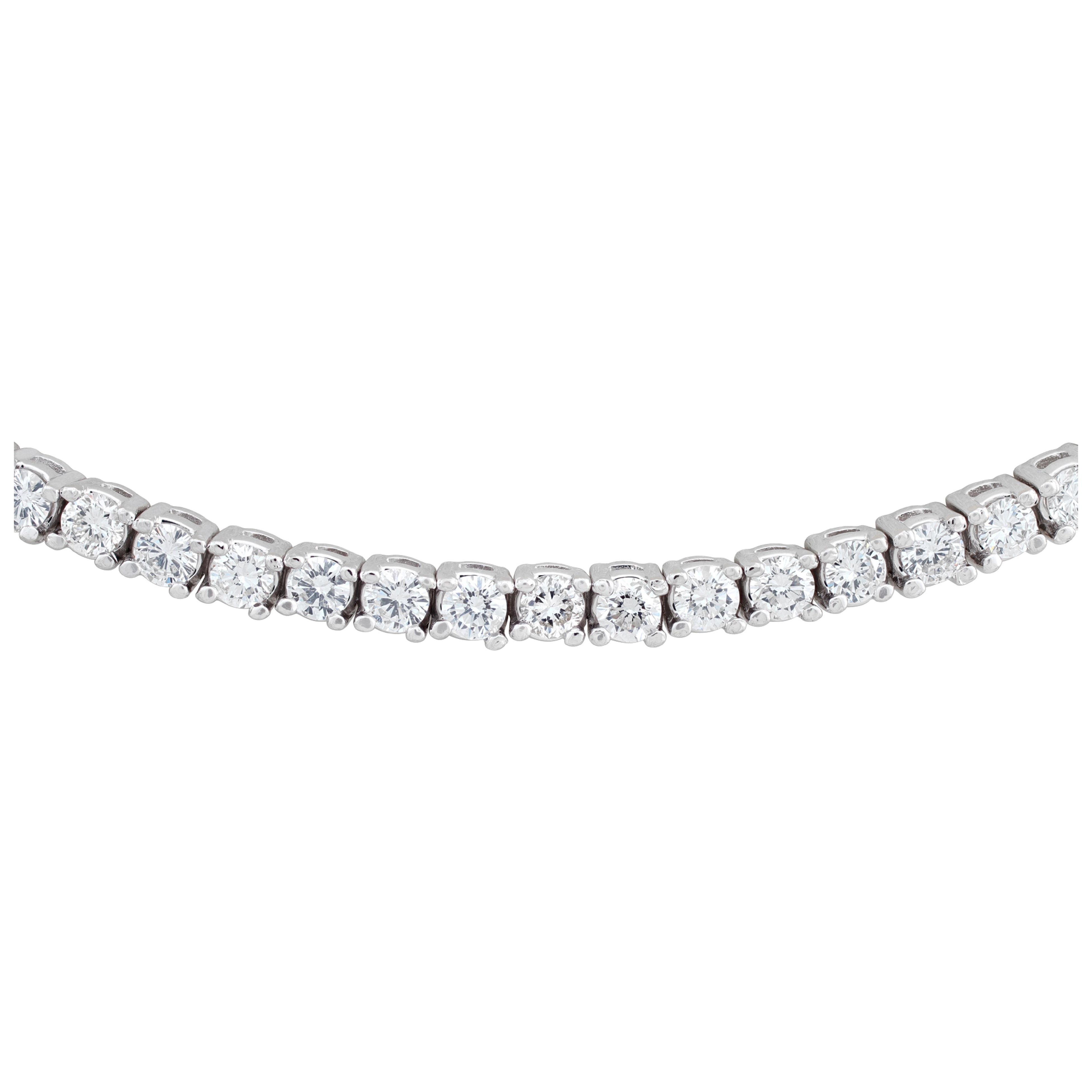Diamond White Gold Choker Necklace