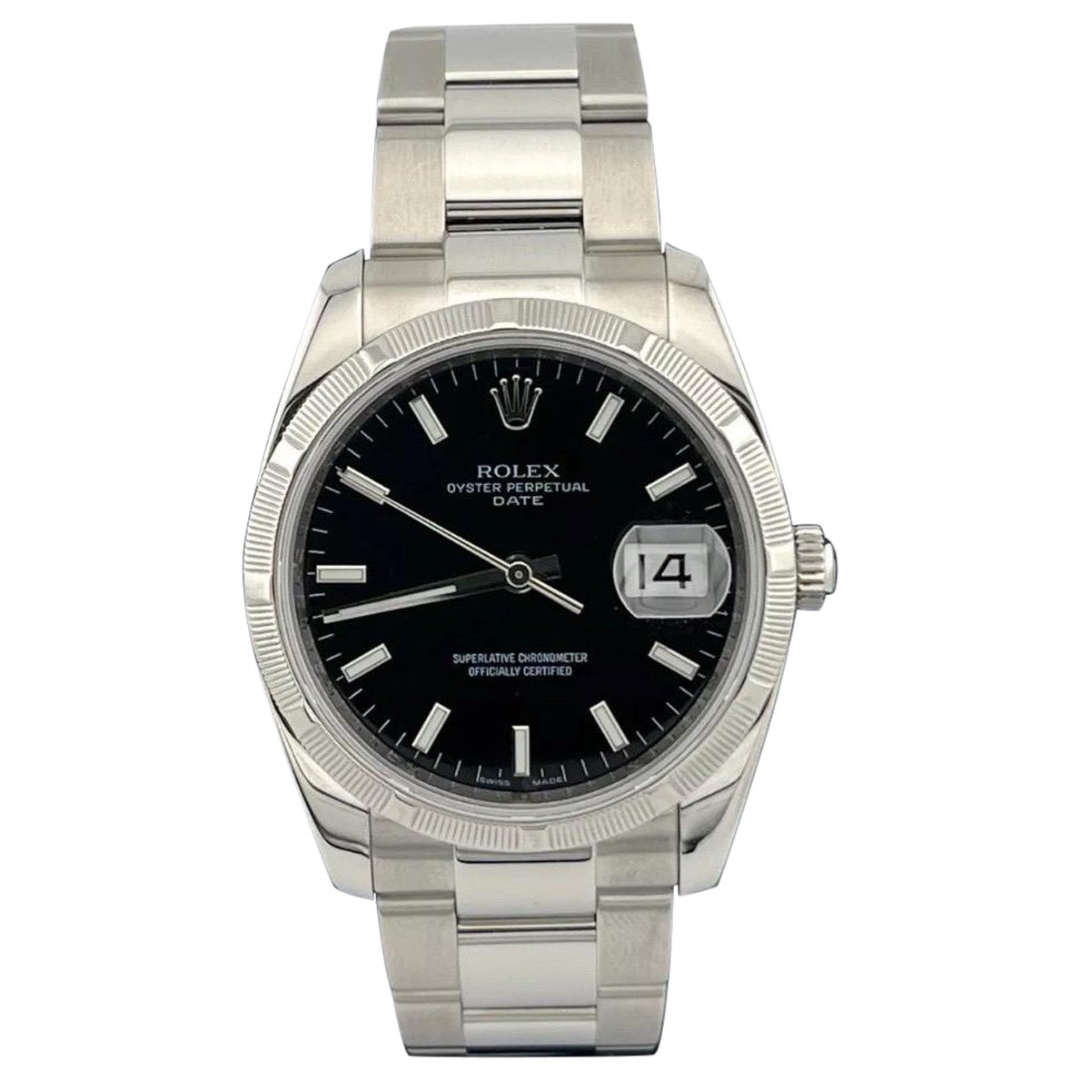Rolex Montre Oyster Bracelet Date 34mm en acier inoxydable 115210