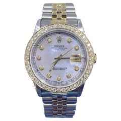 Reloj Rolex DateJust 36mm MOP Esfera Diamante Bisel Acero Oro 18K 16233