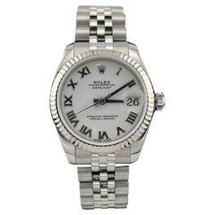 Rolex Ladies DateJust 31mm Stainless Steel Jubilee Bracelet White Dial 178274