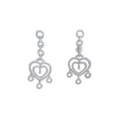 2.94 Carat Diamond Dangle Earrings