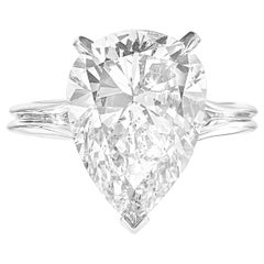 GIA Certified 3 Carat Emerald Cut Diamond D Color VVS2 Clarity