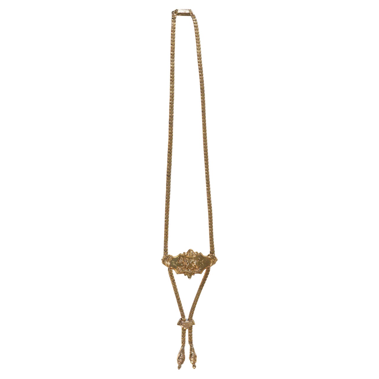 Antique Gold Dog Necklace