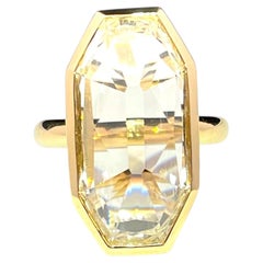 Anillo de Diamantes de Oro Amarillo de 18k Certificado IGI de 7,36 ct