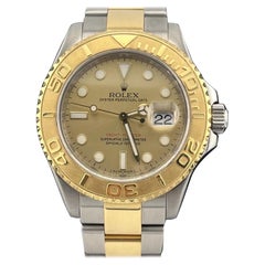 Rolex Yacht-Master 16623 Two Tone Yellow Gold Steel Champagne Dial 40mm Watch