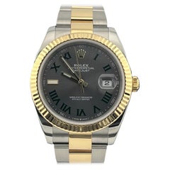 MINT Rolex DateJust 41mm Steel Two-Tone Gold Wimbledon Oyster Watch 126333