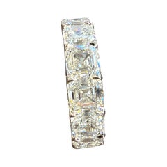 Emilio Jewelry Gia Certified 1.00 Carat Each Asscher Cut Diamond Eternity Band