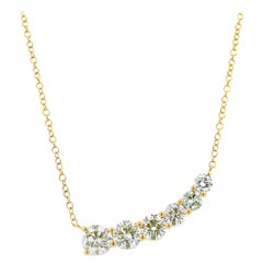 Alexander Beverly Hills 1.50ct Round Diamond Pendant Necklace 18k Yellow Gold