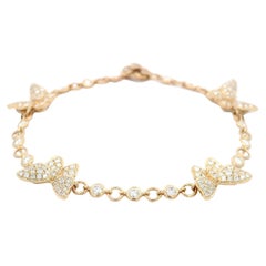 Alexander Beverly Hills 1,63 Karat Diamant-Schmetterlingsarmband 18k Gelbgold