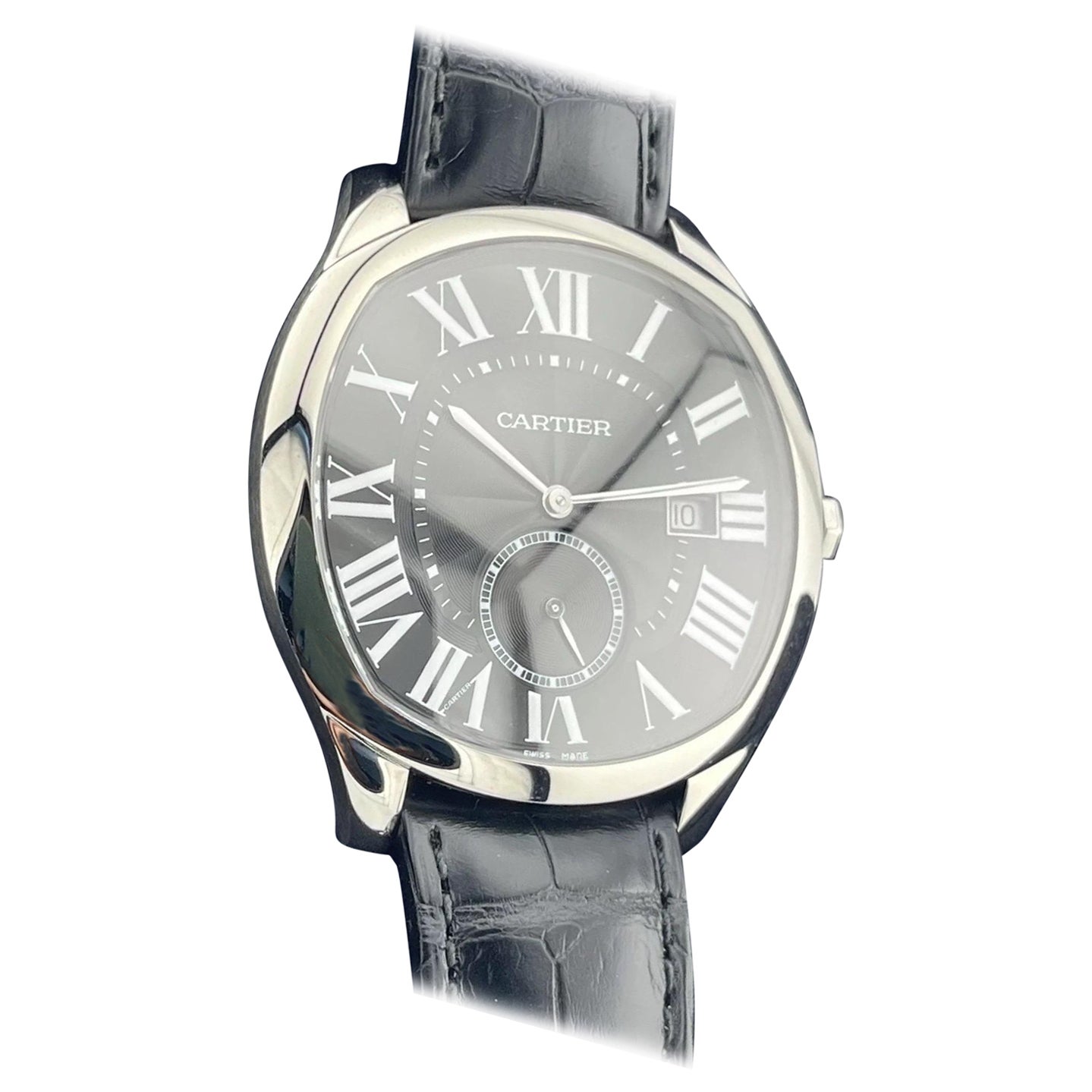 Cartier 3930 Drive De Cartier 2012 Acier inoxydable 41mm Montre pour hommes MINT