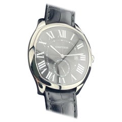 Cartier 3930 Drive De Cartier 2012 Stainless Steel 41mm Leather Men Watch MINT