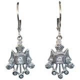 Diamond White Gold Drop Earrings