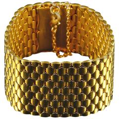 Antique Gold Bracelet Boxed 18 Carat Bracelet Hancocks Jeweller to Lady Diana