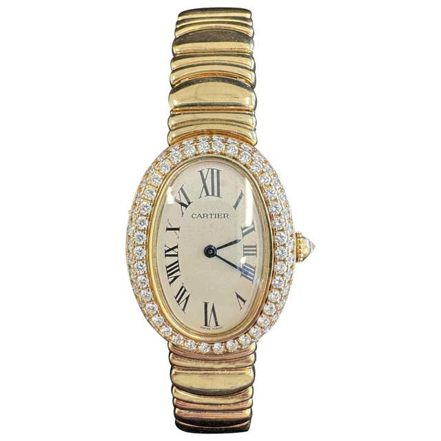 Cartier Tank Chinoise 2305 Factory Diamonds Navy Blue Strap For Sale at ...