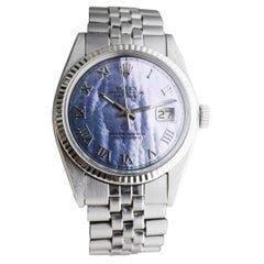 Rolex Stainless Steel Datejust with Custom Made Mother of Pearl Dial 1970's