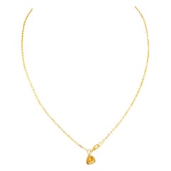 Vintage Unisex 18 Karat Yellow Gold chain Necklace, SOHO,  Italian 17", 4.2 GM