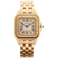 Cartier Ladies Yellow Gold Panthere Quartz Wristwatch