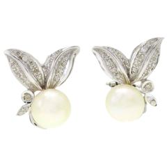 Luise Gold Diamond Pearl Earring