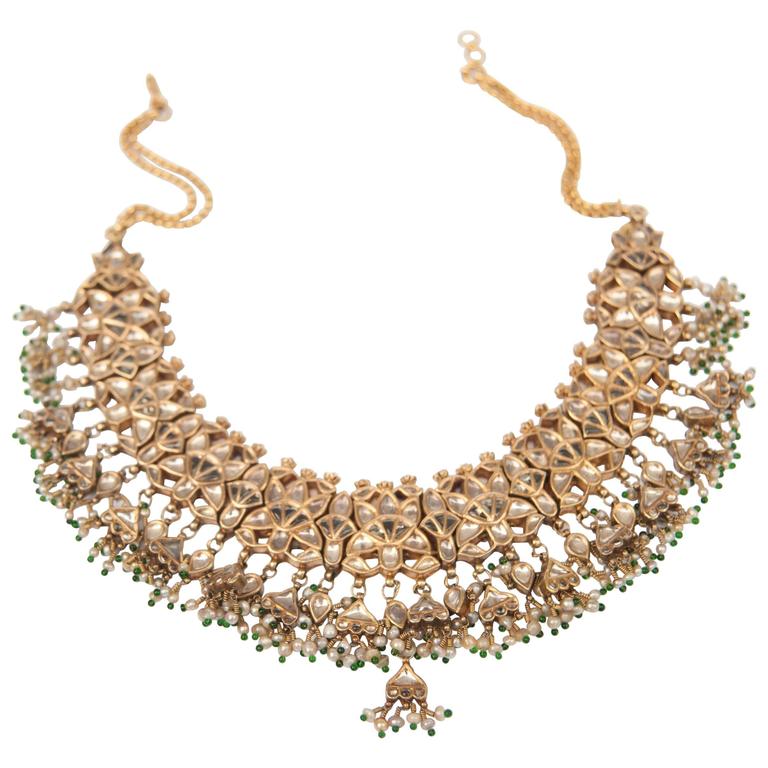 Gold Indian Necklace, Har For Sale at 1stDibs