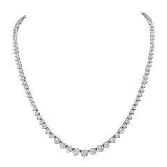 11.00ct Diamant-Tennis-Halskette