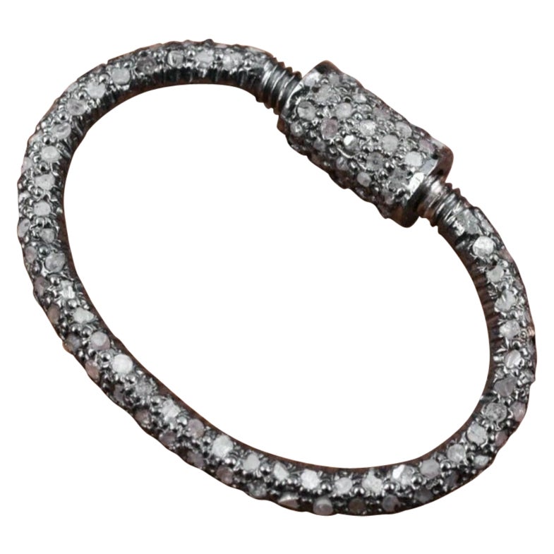 Wholesale 10Pc Pave Diamond Lobster Clasp 925 Silver Necklace Connector