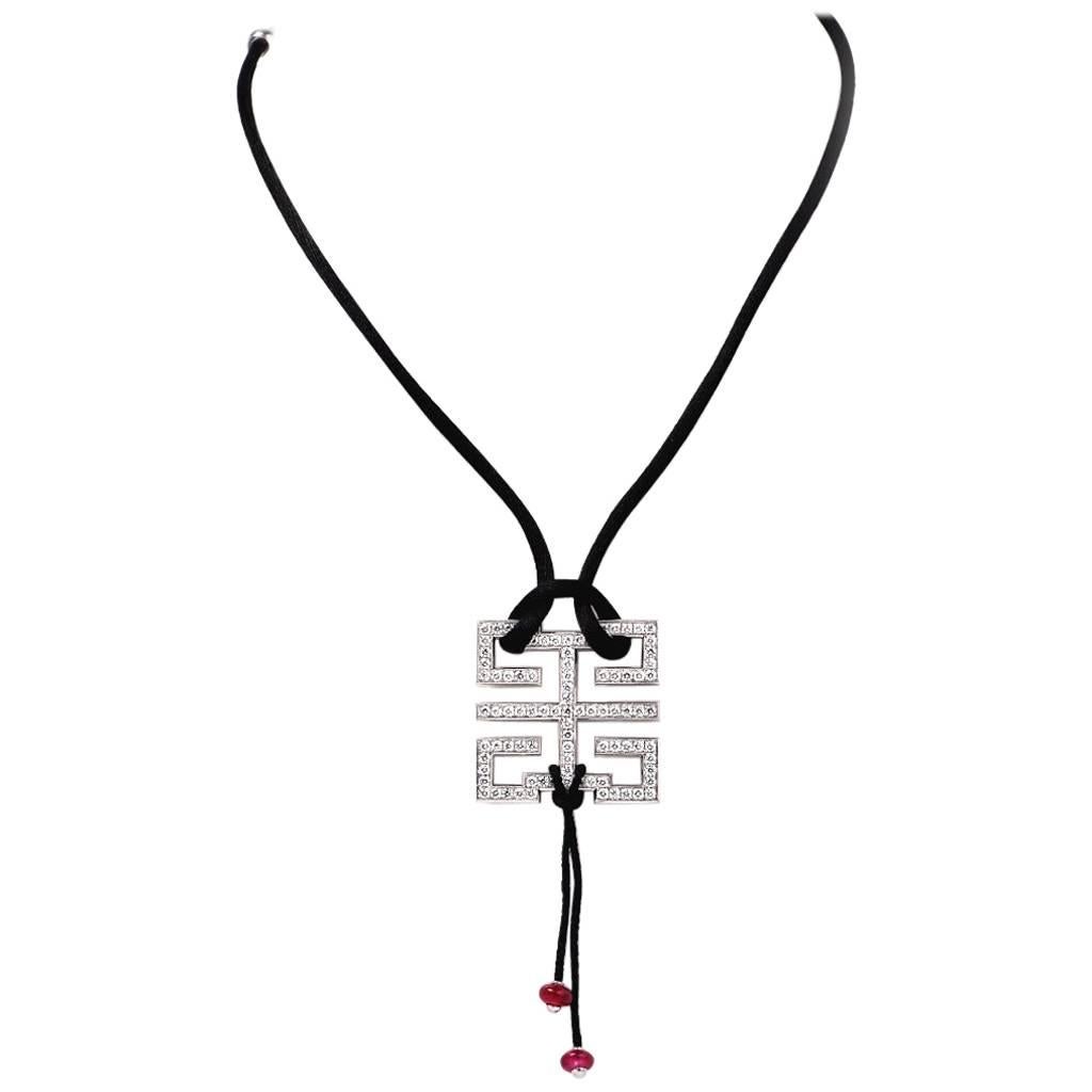 Cartier Halskette Le Baiser Du Dragon, Großer Rubin, Diamant, Gold