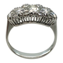 18 Karat White Gold Diamond Ring