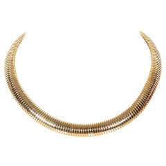 Retro Springy Coil Choker-Halskette