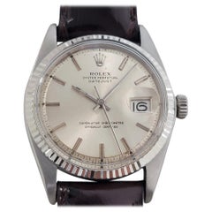Rolex Oyster Datejust 1601 36 mm or 18 carats SS 1970 automatique vintage RA389B