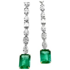 Alexander Beverly Hills GIA 9,98ctt Collana con smeraldo e diamanti 18k