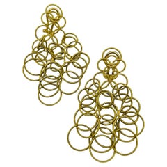Par de Pendientes Firmados Buccellati en Oro Amarillo de 18 Quilates