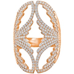 Emilio Jewelry Diamond Wing Ring