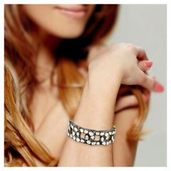 Pulsera antigua de diamantes Polki Pulsera victoriana de diamantes naturales