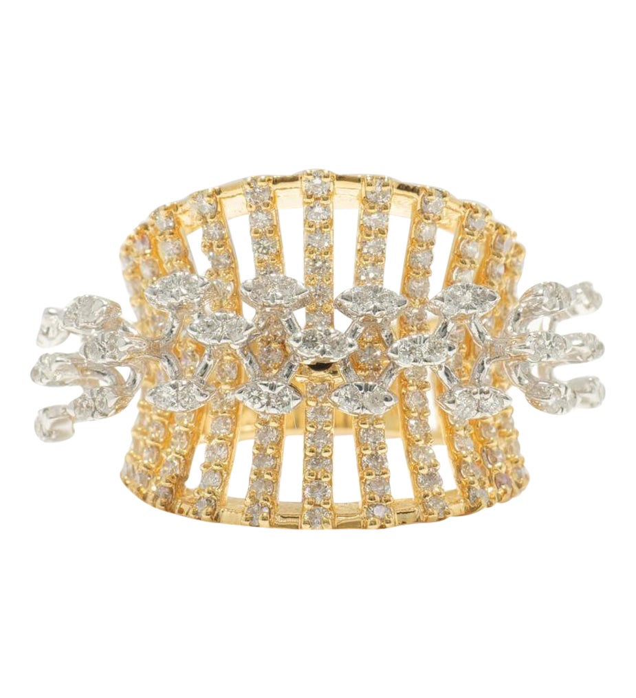 Marquise Diamond Ring in 14K Solid Gold (Certified)