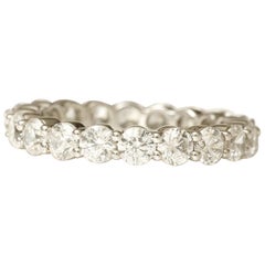 Round Diamond Eternity Band Ring 14k Solid Gold (Certified)