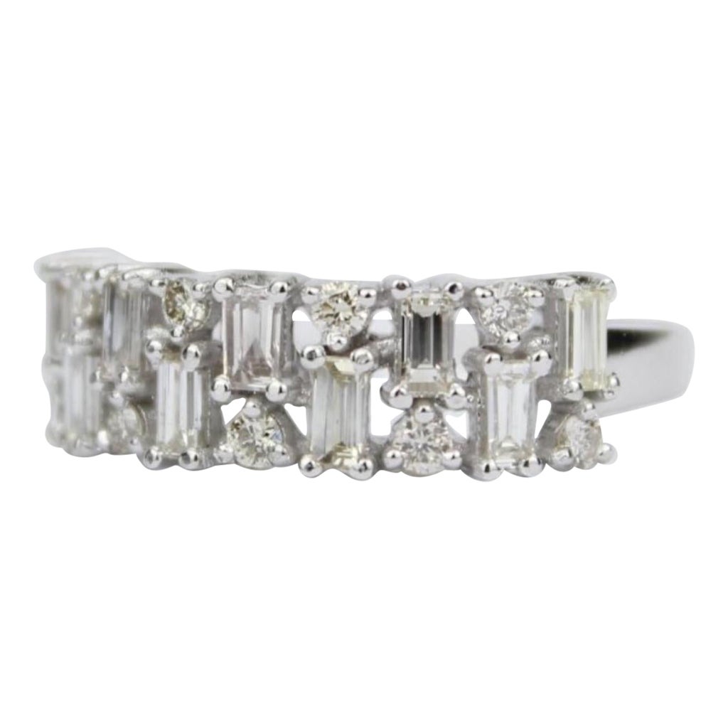 Baguette Diamond Wedding Eternity Band Ring in 14K Solid Gold (Certified)