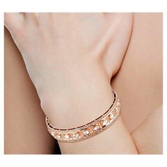 Pulsera antigua de diamantes Polki Pulsera victoriana de diamantes naturales