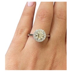 Elegant Halo Diamond Ring
