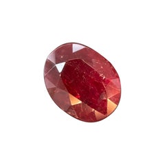 GIA Certified 1.99 Carat Burma No Heat Natural Oval Cut Ruby
