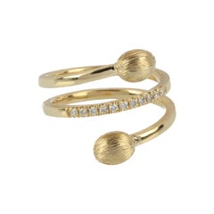 anello oro  18k brillanti con doppia ogiva