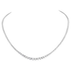 Alexander Beverly Hills GIA 6,71 Karat Diamant Tennis Riviera Halskette 18k