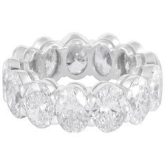 Alexander Beverly Hills Bracelet éternel en diamant ovale de 13,15ct en or blanc 18k 6,5
