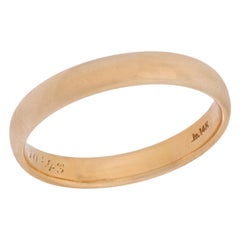 Retro 14k yellow gold wedding band
