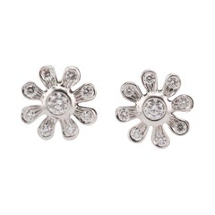 Tiffany & Co. Picasso Diamant Platin Marguerite Blumen-Ohrstecker